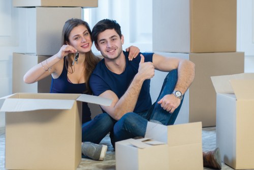 Removals team preparing a local move in Kentish Town