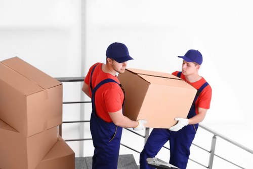 Removal team working on a residential move in Kentish Town