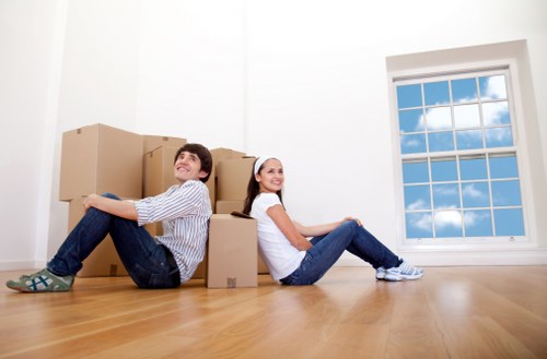 Commercial removals van service in Kentish Town streets