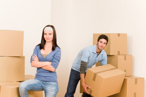 A moving team helping with a flat or house relocation in Kentish Town