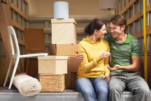 Careful handling of office items during a Kentish Town commercial move